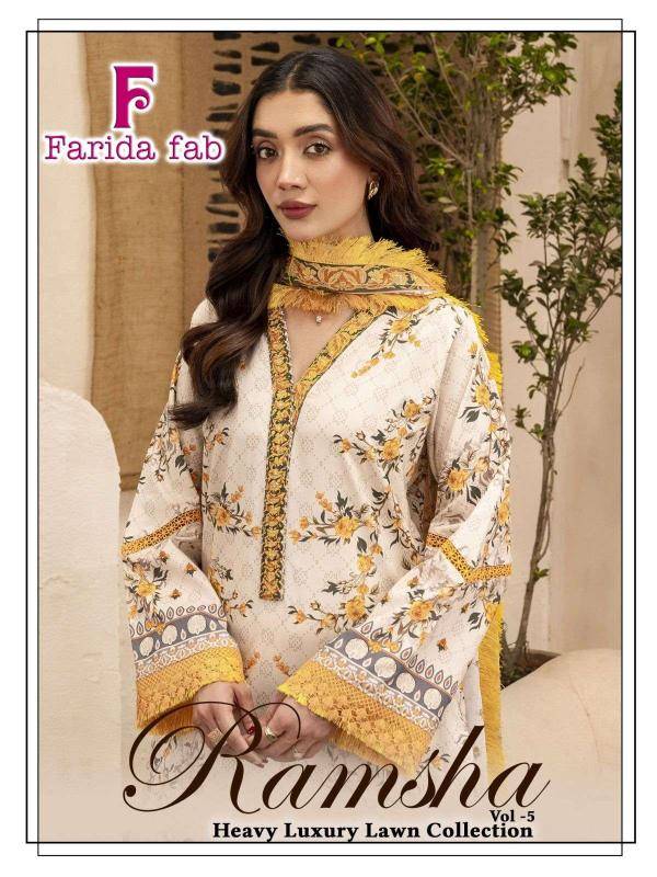 Farida fab ramsha vol 5 pakistani Suits wholesale market in Delhi